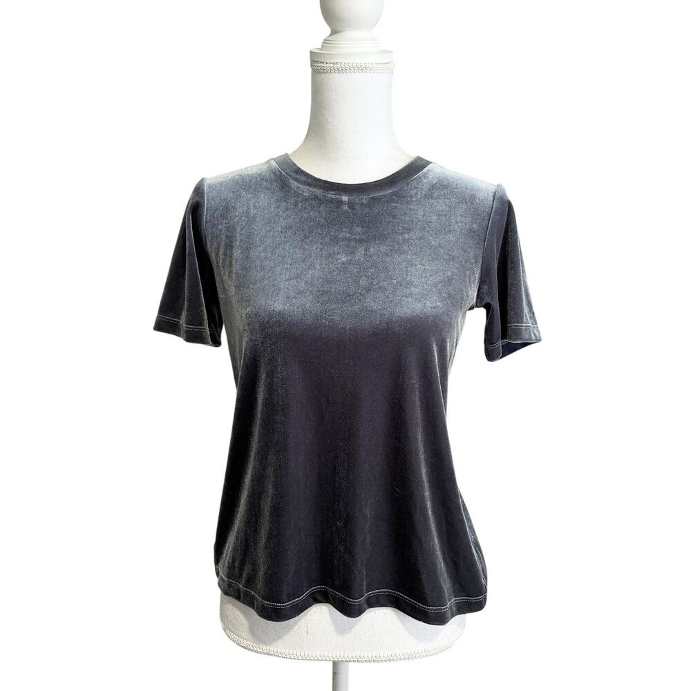 NWT Drifter‎ Velvet Top Short Sleeve Size Small Holiday Dressy Classic